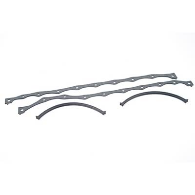 SCE AccuSeal E Oil Pan Gaskets 152090 Gasket, Multi-Piece, Nitrile, Butadiene, Ford, Lincoln, Mercury, Set
