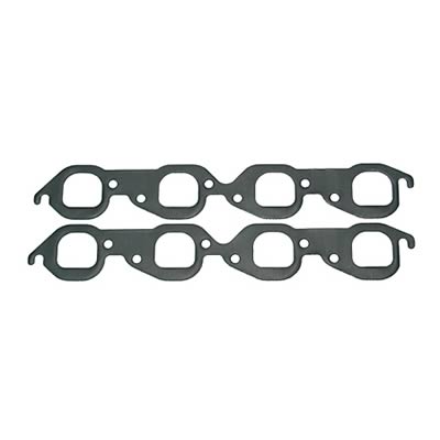 SCE AccuSeal Pro Exhaust Gaskets 213185 Gaskets, Pro, Graphite/Steel, Raised D-port, Chevy, Big Block, Pair