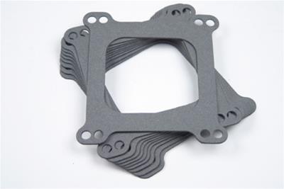 SCE Carburetor Base Gaskets 354 Mounting Gaskets, Nitrile Rubber Composite, 4-Barrel, Square Bore, Open Center, Set of 10