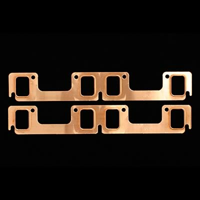 SCE Pro Copper Embossed Exhaust Gaskets 4071 Header and Manifold Gaskets, Embossed, Rectangular Port, Buick, 455, Pair thumbnail 2