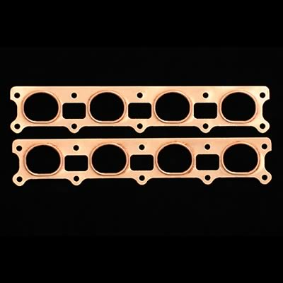 SCE Pro Copper Embossed Exhaust Gaskets 4263 Header and Manifold Gaskets, Embossed, D-port, for BAE Fat Head 6-8x Applications, Dodge, Plymouth, 426 Hemi, Pair