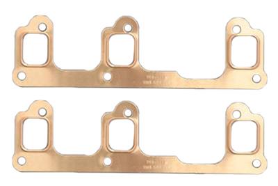 SCE Pro Copper Embossed Exhaust Gaskets 4472 Gaskets, Copper, Stock Port, Buick, V6, Pair thumbnail 2