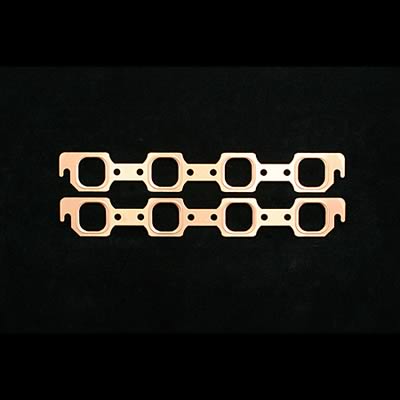 SCE Pro Copper Embossed Exhaust Gaskets 4736 Gaskets, Header, Copper, Brodix Spread Port, Ford, Small Block, Pair thumbnail 2