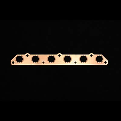 SCE Pro Copper Embossed Exhaust Gaskets for 1987-1992 SUPRA - 9420 Header and Manifold Gaskets, Embossed, Stock Port, Toyota, 3.0L, Each