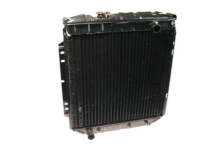 Scott Drake Replacement Radiators 251-3HF Radiator, Exact Fit, Copper, Brass, Black, Transmission Cooler, Ford, 170, 200, Each