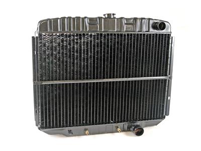Scott Drake Replacement Radiators 338-3HF Radiator, Replacement, Downflow, Three-row, Brass, Natural, Transmission Cooler, Ford, 289, 302, 351W, Each
