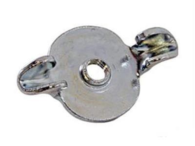 Scott Drake Air Cleaner Wing Nuts 358871-S Nut, Steel, Chrome, 1/4-20 in. Thread, Ford, Each