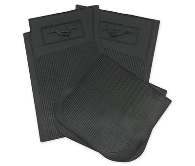 Scott Drake C5ZZ-6513086-BK Scott Drake Rubber Pony Floor Mats