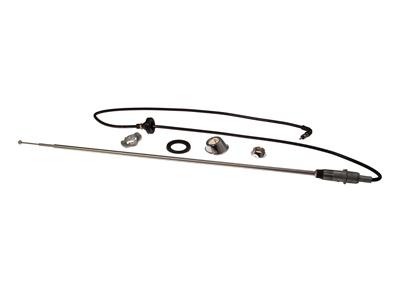 Scott Drake Antennas C4DZ-18813-A Antenna, Stationary, Steel, Chrome, Ford, Kit
