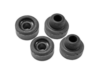 Scott Drake Strut Rod Bushings C4DZ-3A187-A Bushings, Front, Rubber, Black, Ford, Mercury, Set of 4