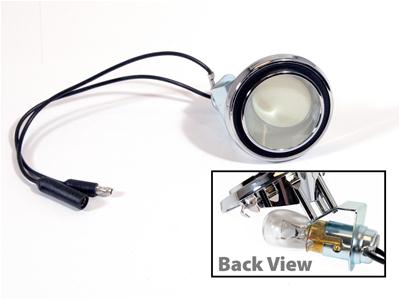 Scott Drake Fastback Quarter Panel Lights C4SZ-13776-B Light, Interior Type, Round, Clear Lens, Ford, Fastback, Each