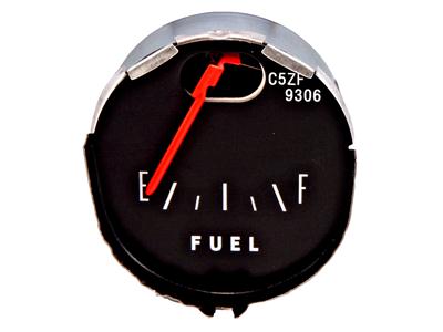 Scott Drake Reproduction Factory Gauges C5ZF-9306 Gauge, Fuel Level, Black Face, Orange Pointer, Ford, Each
