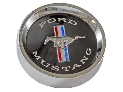Scott Drake Styled Steel Hub Caps C5ZZ-1130-BK Hubcap, Rallye, Screw-on, Steel, Chrome, Horse Logo, Ford, Each