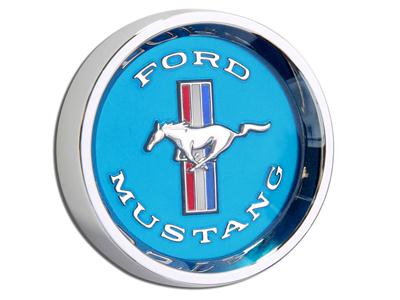 Scott Drake Styled Steel Hub Caps C5ZZ-1130-BL Hubcap, Rallye, Screw-on, Steel, Chrome, Horse Logo, Ford, Each