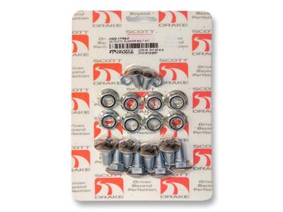 Scott Drake Bumper Bolt Kits C5ZZ-17758-K Bolts, Steel, Natural, Ford, 20-Piece, Kit