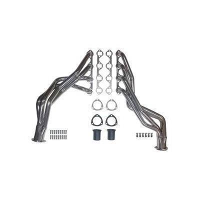 Scott Drake Headers C6TZ-9430-CC Headers, Long Tube, Steel, Silver Ceramic Coated, 1 5/8 in. Primary Tube Diameter, Ford, Pair