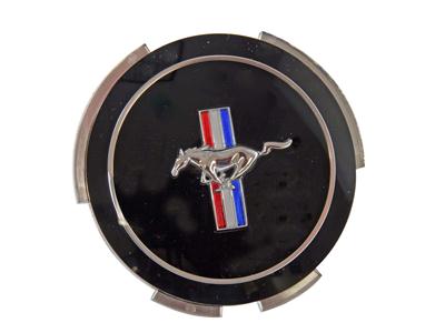 Scott Drake Wheel Center Cap Emblems C6ZZ-11C30 Emblem, Hub Cap, Red/White/Blue/Black, Running Pony Logo, Ford, Each