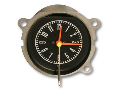 Scott Drake Reproduction Factory Gauges C7AZ-15000-A Gauge, Restoration, Clock, Black Face, Ford, Each