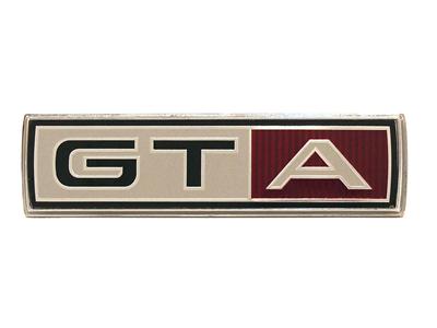 Scott Drake Emblems C7OZ-16098-A Emblem, Fender, Chrome/Black, GTA Logo, Ford, Each