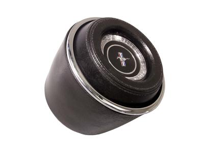 Scott Drake Horn Buttons C7ZZ-3623-BK Button, Rubber, Black, Ford Mustang Running Pony Logo, Ford, Each