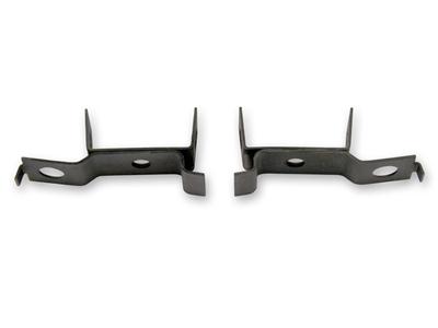 Scott Drake Radiator Mounting Brackets C7ZZ-8052-A Brackets, Lower, Saddle Style Mount, Steel, Black, Ford, Mustang, Pair