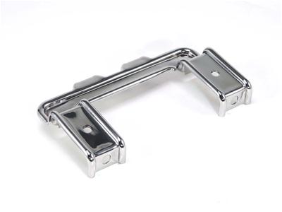 Scott Drake Radiator Mounting Brackets C7ZZ-8A193-S Brackets, Upper, Stainless Steel, Polished, Ford, Mustang, Each