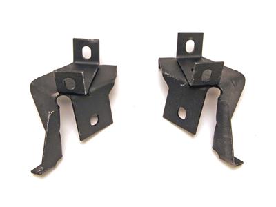 Scott Drake Radiator Mounting Brackets for 1968-1970 COUGAR, MUSTANG - C8ZZ-8052-A Brackets, Lower, Steel, Black, Ford, Mercury, Pair