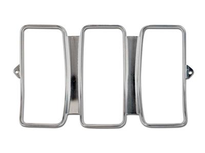 Scott Drake Replacement Taillight Components C9ZZ-13489 Bezel, Replacement, Stamped Aluminum, Ford, Each