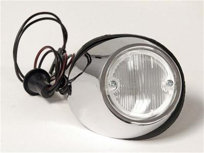 Scott Drake Backup Light Kits C9ZZ-15511-A Lights, Stock Style, Clear Lens, Chrome Housing, Right, Ford, Each