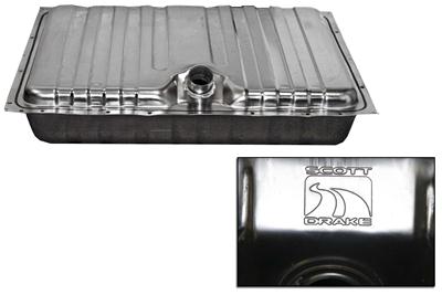 Scott Drake Fuel Tanks for 1969 MUSTANG - C9ZZ-9002-SS Tank, Stainless Steel, Natural, 20-Gallons, Ford, Each