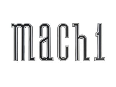 Scott Drake Emblems D0ZZ-16003-K Emblem, Rocker Panel, Chrome/Black, Mach 1 Logo, Ford, Each