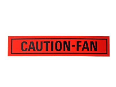 Scott Drake Decals DF-31 Decal, Vinyl, Orange/Black, Caution Fan Logo, Ford, Each