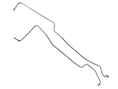 Scott Drake Transmission Oil Cooler Lines MOL002 Fluid Lines, Lines, Steel, Inlet and Outlet, C4, Ford, V8, Pair