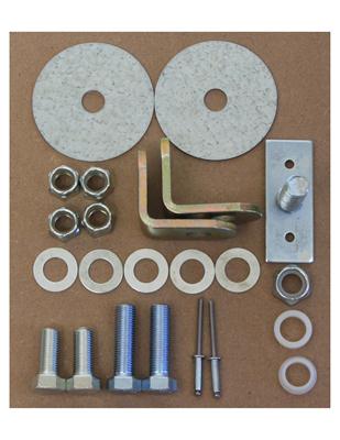 Scott Drake 3-Point Seat Belt Mounting Hardware Kits SB-3P-HK Belts, Kit, Three Point, Retractable, Ford, Kit