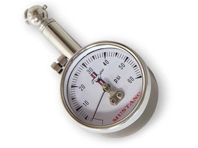 Scott Drake Tire Pressure Gauges TG-2 Gauge Mustang Logo