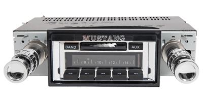 NEW 1967-1973 Mustang AM FM USA-230 Stereo Radio Chrome Knobs 200 Watts
