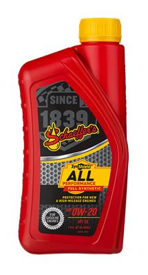 0w-20 ALS 12L エンジンオイル　100%合成油 Schaeffer Manufacturing Company 6020-012-1 Schaeffer's SynShield