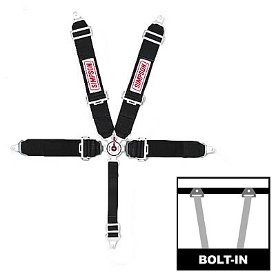 Simpson Racing 29110BK Simpson Camlock Driver Restraint Systems