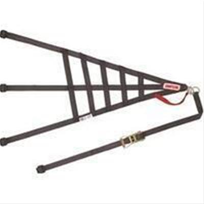 Simpson C5R Driver Window Nets DNC5RRP Net, Passenger Side, Triangle, Ribbon Style, Polypropylene, Black, SFI 37.1, Each thumbnail 2