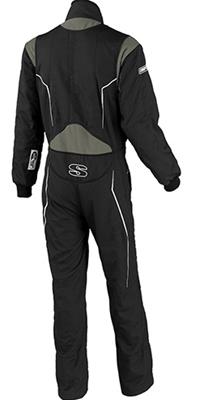 Simpson Helix Racing Suits HX02121 Driving Suits, Suits, One-piece, 2 Layers, Nomex®, Black/Gray, Men's Small, Each