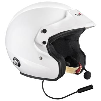 Stilo Venti Sport Plus Composite Helmets AA0132HG2T61 Helmets, Composite, White, Gloss, Snell SA2020, FIA-8859-2020, Boom Mic/Speakers, Open Face, No Graphic, X- Large, Each