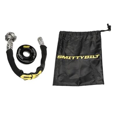 Smittybilt Soft Shackle with Recovery Rings SB2738 Tow Shackles and Brackets, Shackle/Recovery Ring, Synthetic Material, 21.0 in. Long. Aluminum Ring, 33,863 lb. Load, Each thumbnail 2