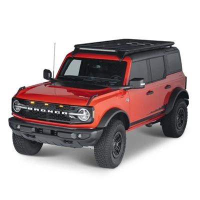 Smittybilt Defender Roof Rack Mounts F01 Adapters, Defender, Only, Aluminum, Black, Textured Finish, for Platform Racks, Ford, Kit thumbnail 3