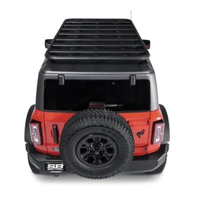 Smittybilt Defender Roof Rack Mounts F01 Adapters, Defender, Only, Aluminum, Black, Textured Finish, for Platform Racks, Ford, Kit thumbnail 4