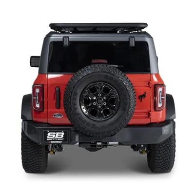 Smittybilt Defender Roof Rack Mounts F01 Adapters, Defender, Only, Aluminum, Black, Textured Finish, for Platform Racks, Ford, Kit