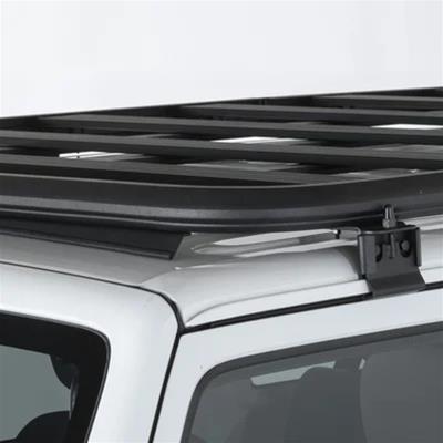 Smittybilt Defender Roof Rack Mounts for 2007-2018 WRANGLER, 2018 WRANGLER JK - SBJ01 Adapters, Defender, Only, Aluminum, Black, Textured Finish, Platform Racks, Jeep, Kit thumbnail 2