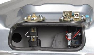 Holley Sniper EFI Conversion Fuel Tanks 19-419 Tanks, Sniper, 24 Gallon, Steel, Silver, Pump, 13.5V, 106 gph, 1/4 in. Female Thread, Sending Unit, 0-90 ohm, Chevy, Kit thumbnail 2