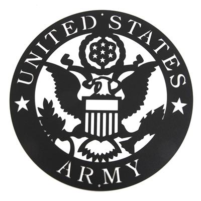 Army Emblem Metal Silhouette - Free Shipping on Orders Over $99 at ...