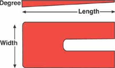 SPC Performance Wheel Alignment Parts 10766 STEEL SHIMS 4x6.5x3.5° thumbnail 2