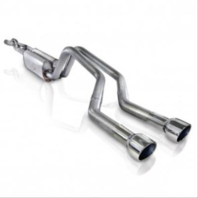 Stainless Works 2006-09 Trailblazer SS 6.0L 2-1/2in Chambered Exhaust Y-Pipe Center Bumper Exit thumbnail 2